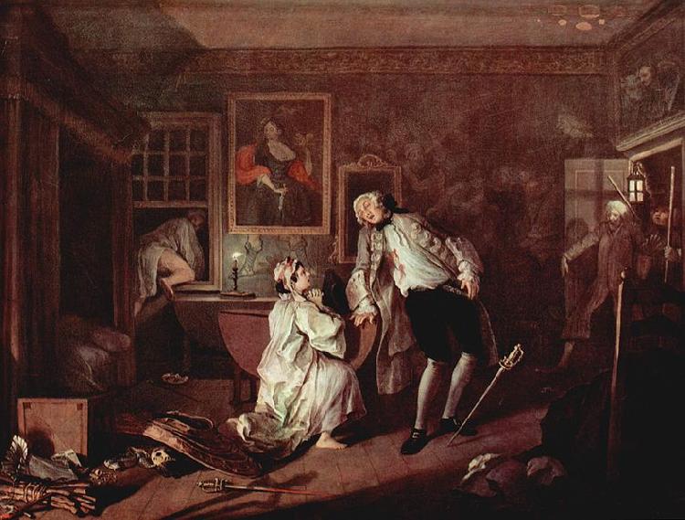 William Hogarth The murder of the count oil painting image